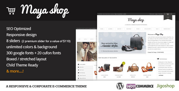 MayaShop v2.8.2 - адаптивный шаблон WordPress