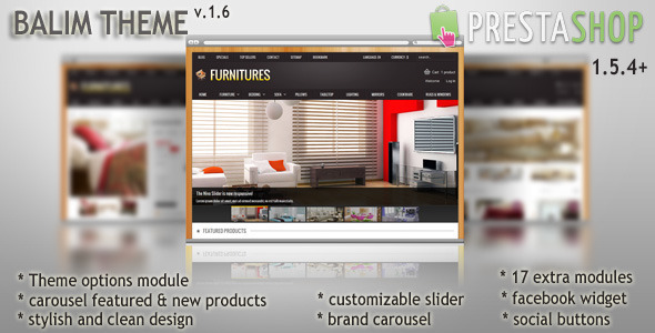 Balim v1.6 – шаблон Prestashop