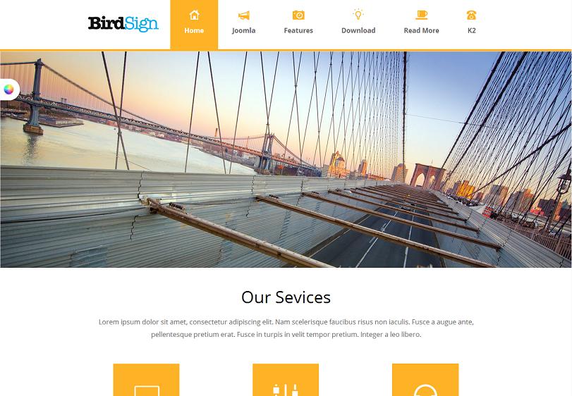 ST BirdSign – универсальная тема Joomla с адаптивной версткой