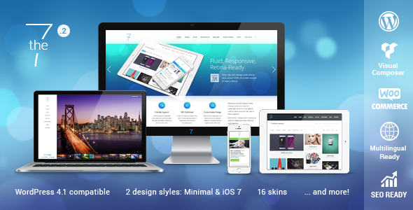 The7.2 v1.2.1 – адаптивная многоцелевая WordPress тема