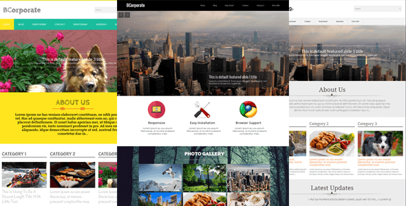 BCorporate - шаблон Blogger с адаптивной версткой