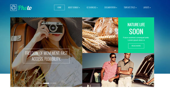 VT Photographer – фото шаблон Joomla