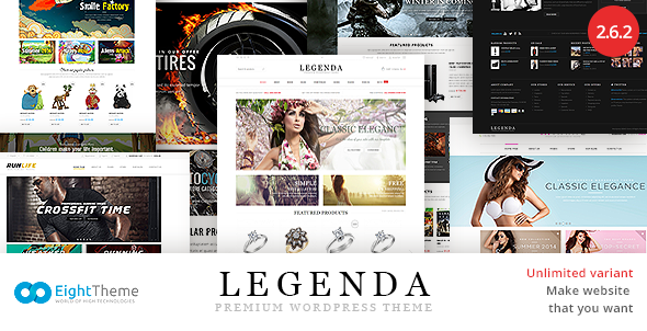 Legenda v2.6.2 – адаптивный многоцелевой шаблон WordPress