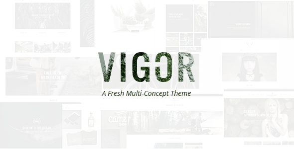 Vigor v1.3 - креативная тема WordPress