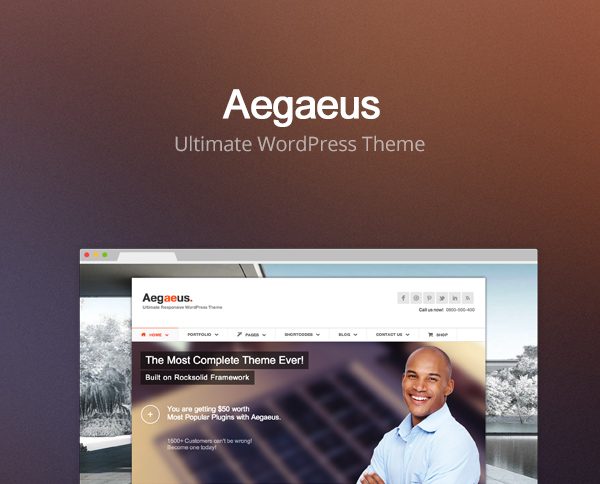 Aegaeus v4.1 – многоцелевая тема WordPress