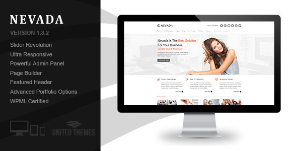 Nevada v1.8.2 - адаптивный многоцелевой шаблон WordPress