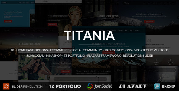 Titania v1.1 – многоцелевая тема Joomla с адаптивной версткой
