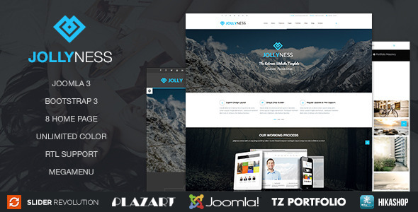Jollyness v.1.2 – бизнес шаблон Joomla