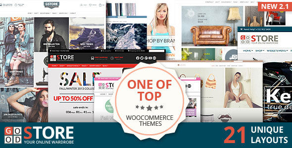 GoodStore v2.1.7 - адаптивный шаблон интернет-магазина на WordPress (WooCommerce)