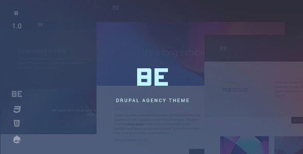 Be – креативный многоцелевой шаблон Drupal