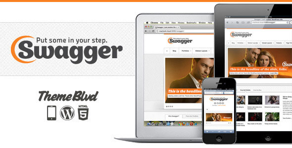 Swagger v2.1.8 - адаптивный шаблон WordPress