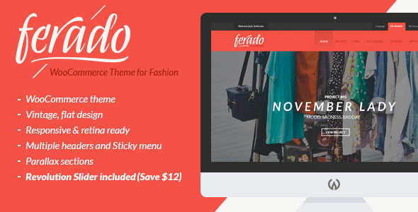 Ferado v1.5 – интернет-магазин WooCommerce WordPress на тему моды