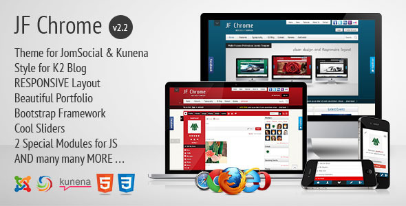 JF Chrome v2.1 – адаптивный шаблон Joomla